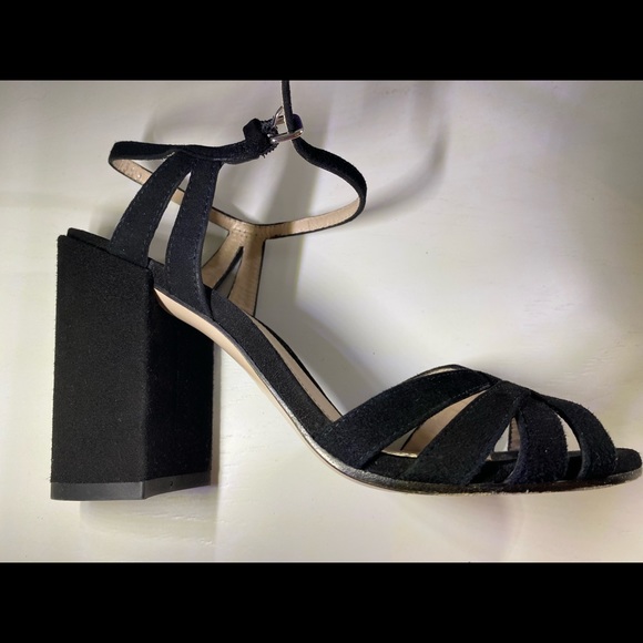 Stuart Weitzman Memoir Block Heel Sandal Suede - Picture 8 of 16